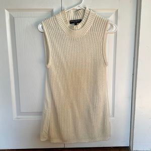 Sleeveless Cream Sweater Size small
